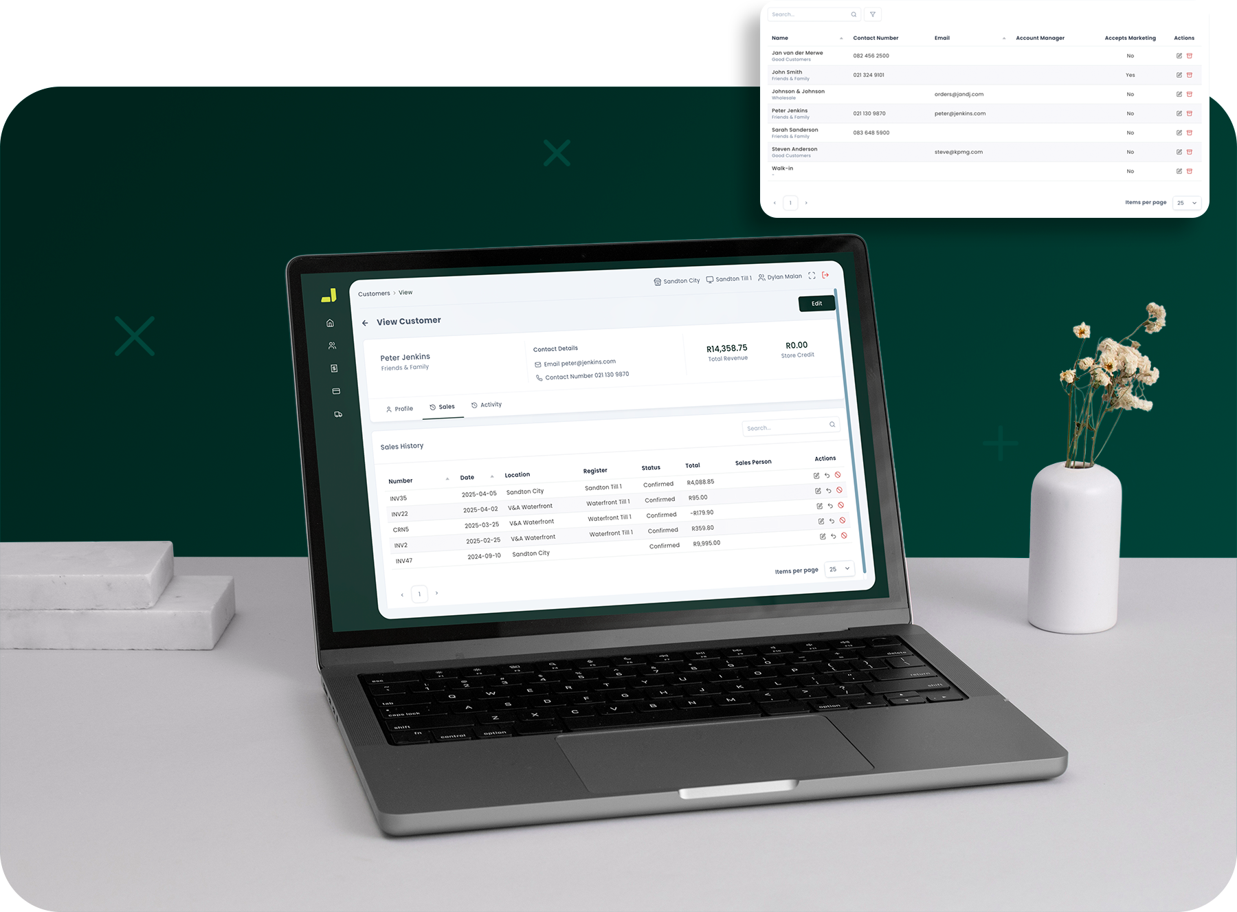 BigPlus point-of-sale customer view
