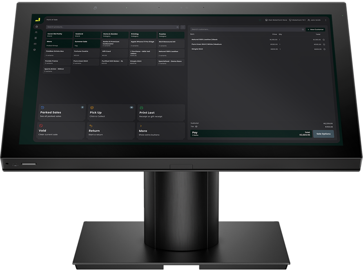 Bigplus POS — dark mode